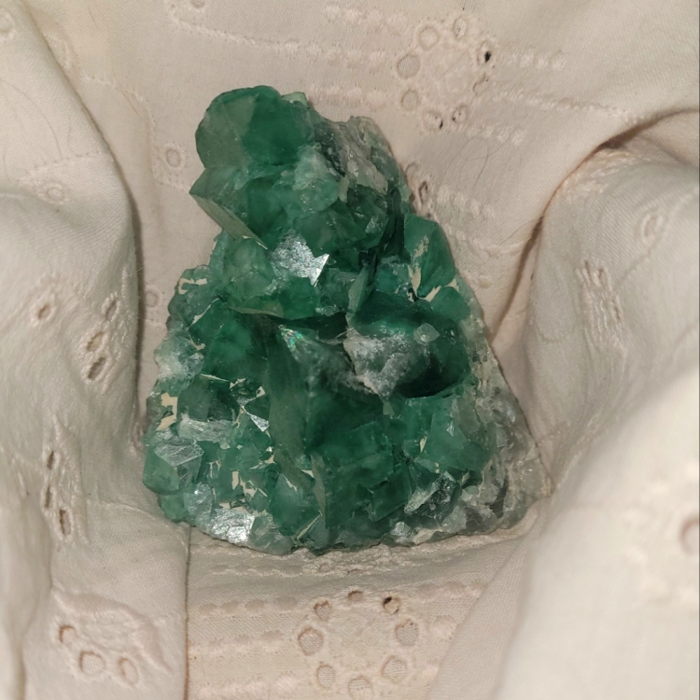 Green flourite rough specimen